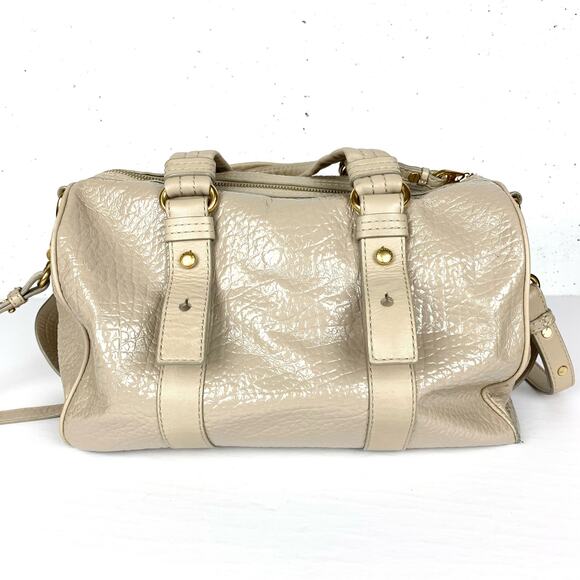 Marc Jacobs Leather Handle Tote Bag With Removable Shoulder Strap Tan Size Large - Picture 2 of 16